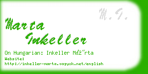 marta inkeller business card